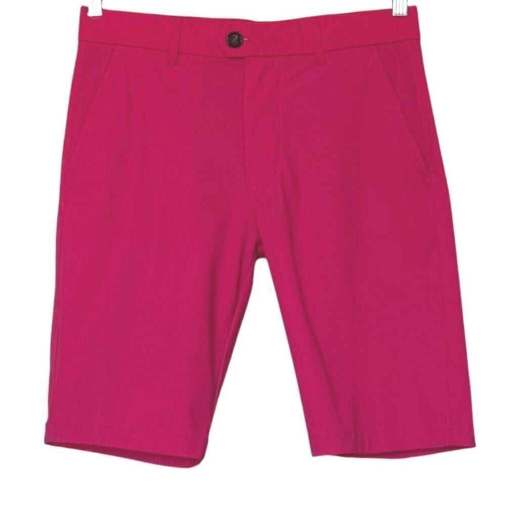 Greyson Montauk Performance Golf Shorts 10” Inseam  Hot Pink Men’s Sz 30 EUC